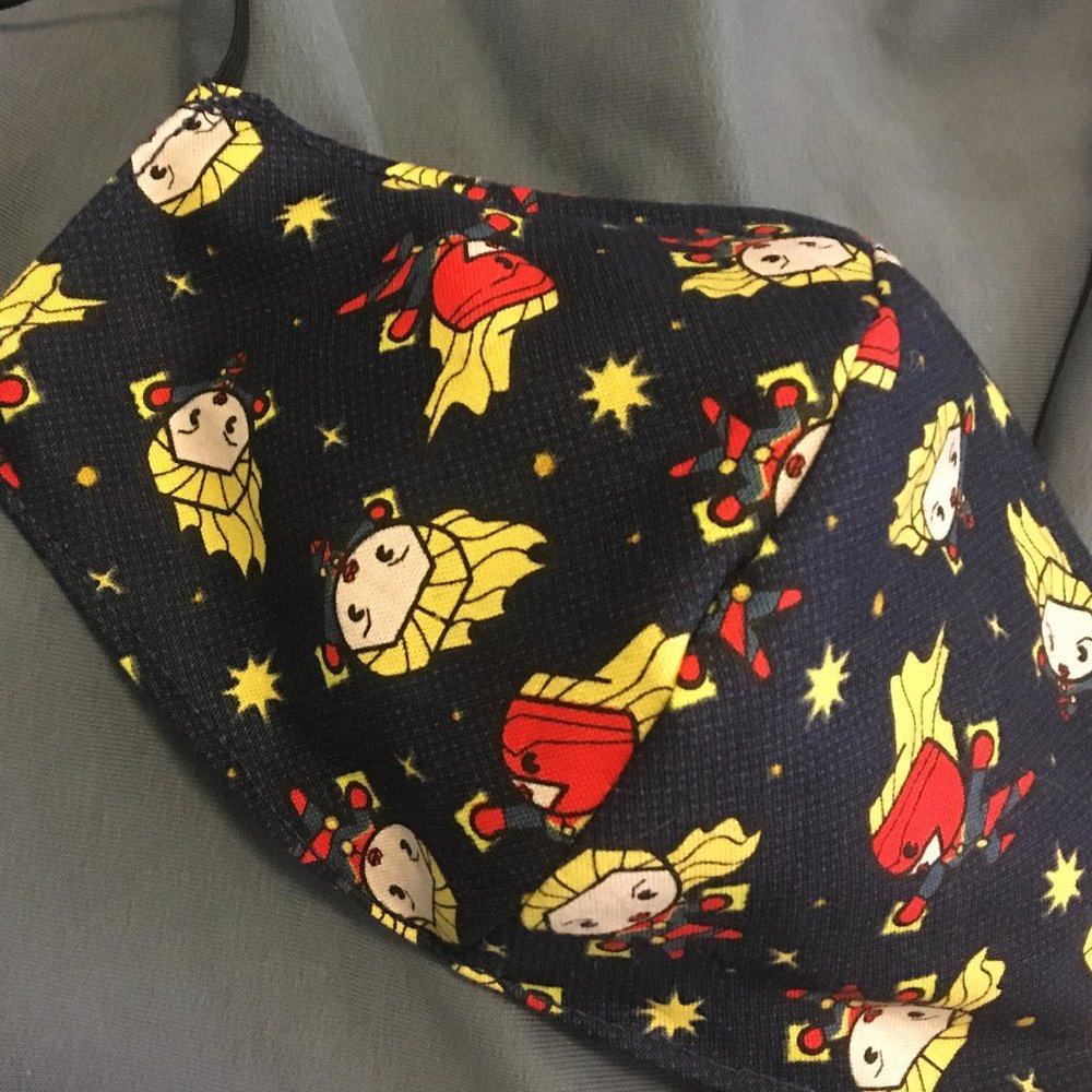 (3/$30) Captain Marvel fitted mask